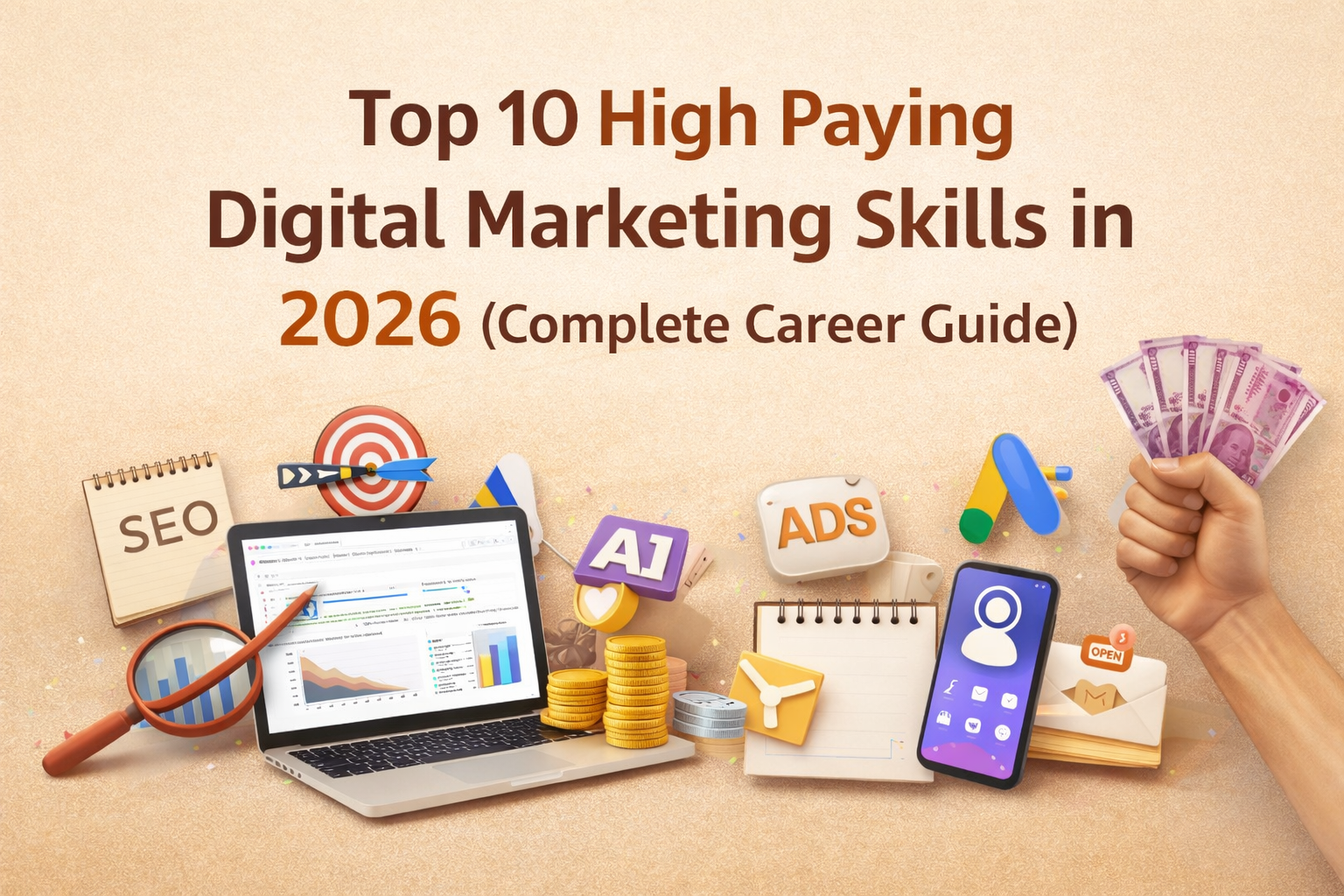 High paying digital marketing skills 2026